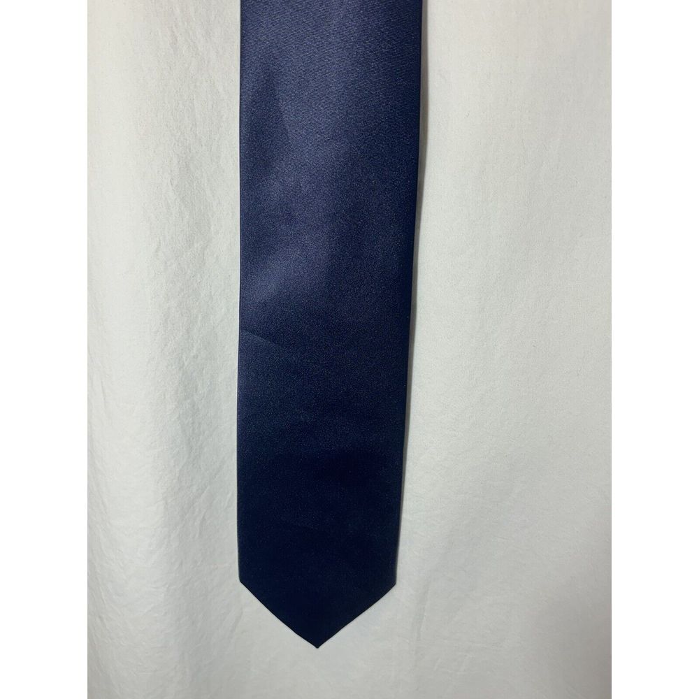 Davvero Benino Italy Mode Men's Tie Standard Navy‎ 100% Polyester BB2